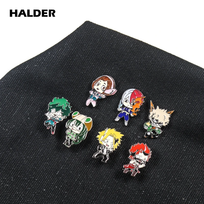 

BR0051 HALDER Anime My Hero Academia Metal Brooches Lapel Pins backpack Cloth Decoration badge Jewelry Accessories Trinkets Gift