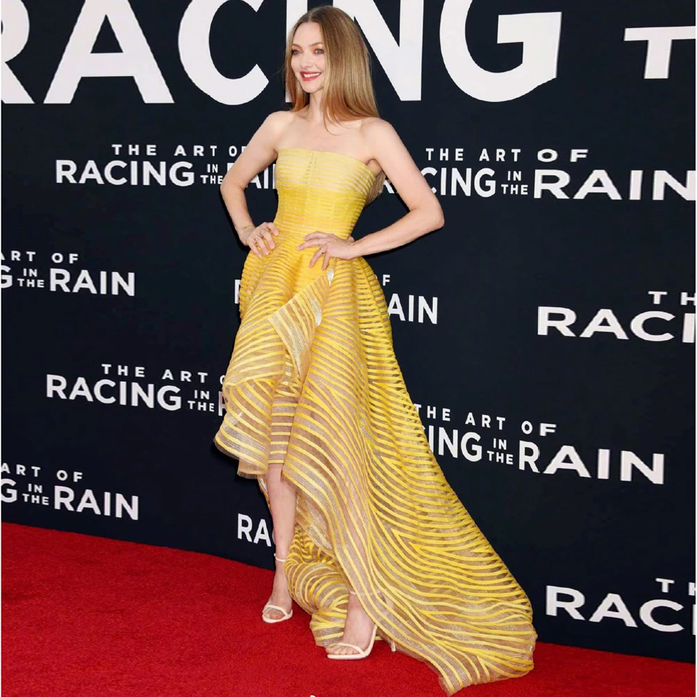 Sexy Bandage Jurk Elegante Yollow Streep Strapless Kerst Avond Party Dress Celebrity Vestidos Rayon Lange Vrouwen Jurken