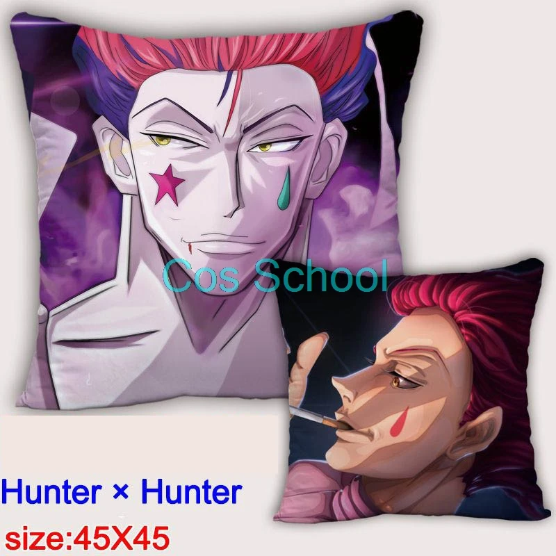 Cos школьные аниме HunterxHunter подушки Gon Freecss диванная прикроватная Подушка Killua Kurapika Hisoka подушки аксессуары - Цвет: K