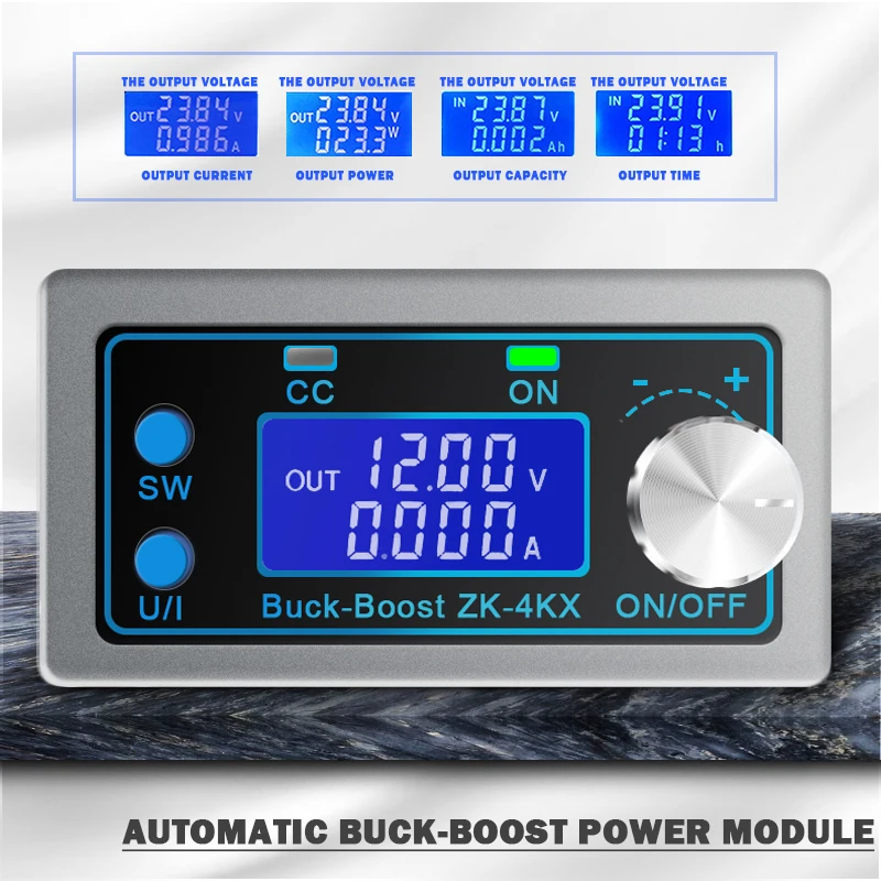 

CNC DC DC Converter 50V-30V To 0.5V-30V Power Module LCD Adjustable Regulated Power Supply For Solar Battery Charging