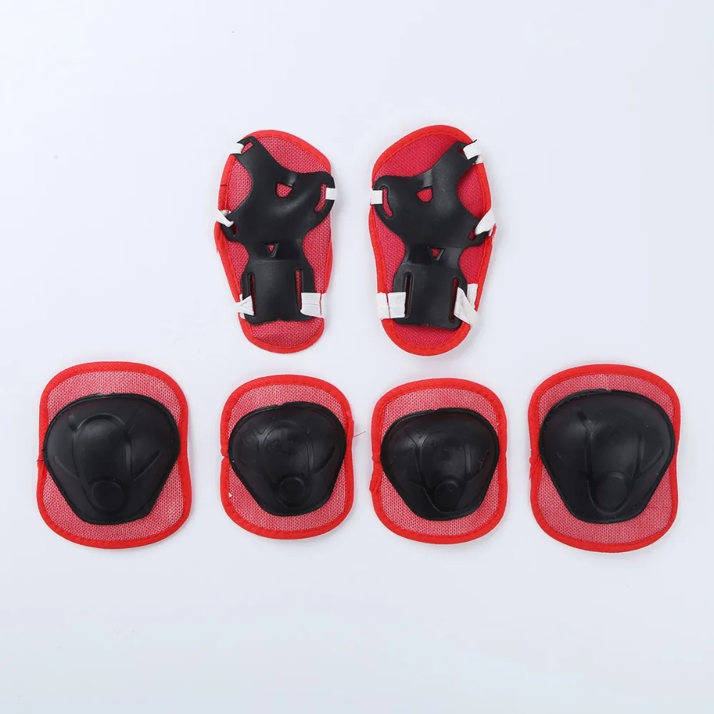 7Pcs Kids Bicycle Helmet Protective Gear Outfit Knee Wrist Guard Elbow Pad Set for Scooter Skateboard Roller Skating Cycling