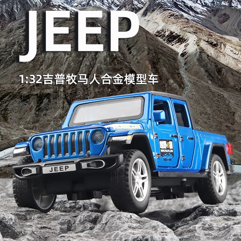 Новинка 1:32 Jeep Off-модель дорожного транспортного средства со звуком и светом