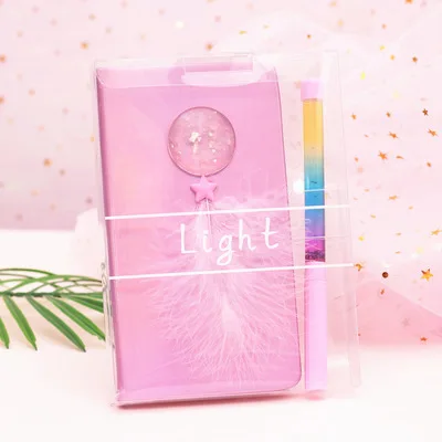 Loveиз Kawaii блокнот перо книга оболочка Растяжка розовый цвет для девочек