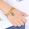 Turkish Lucky Fatima Hand Evil Eye Heart Adjustable Bracelets For Women High Quality Stainless Steel Jewelry 2