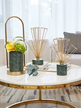 

Light Luxury Marble Ornaments Living Room Study Room Home Decoration Figurines Wine Cabinet Home Decoration Accessories Europe