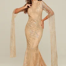 Платье макси элегантное женское винтажное знаменитое вечернее Модное Длинное облегающее Сетчатое платье для ночного клуба