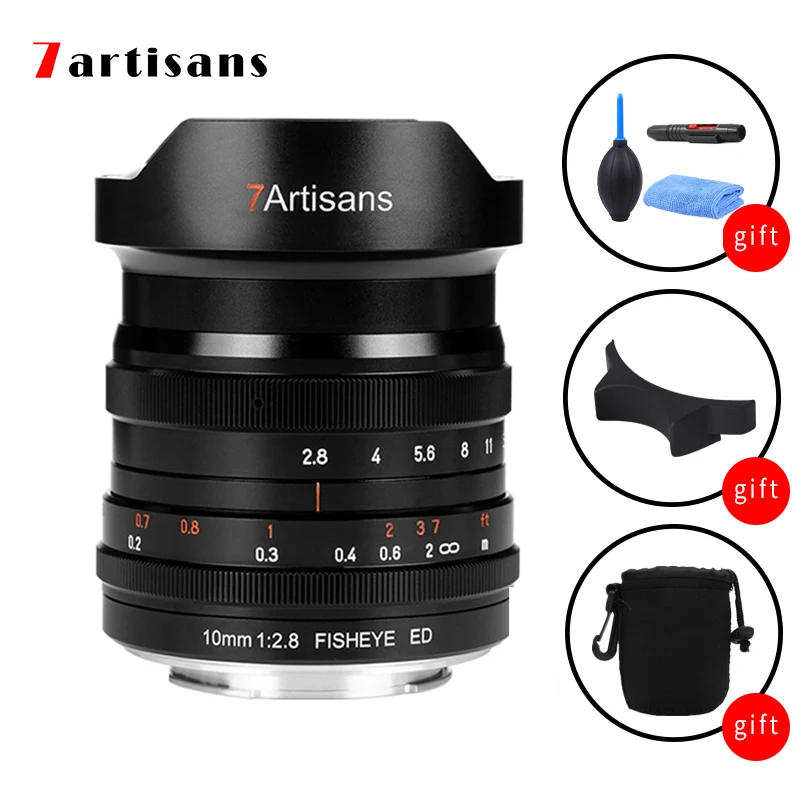 Объектив 7artisans с ручной фокусировкой F2.8 10 мм для камер Sony E Mount Nikon Z Canon RF R EOS Leica L Sigma