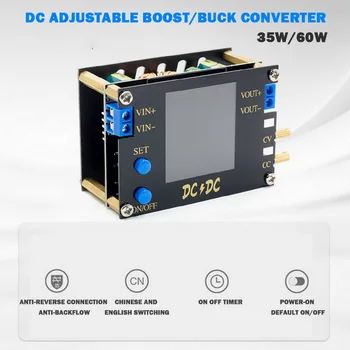 

Adjustable Voltage Regulator DC Step Up and Down Converter Module with Protective Case 0.5-30V 35/60W