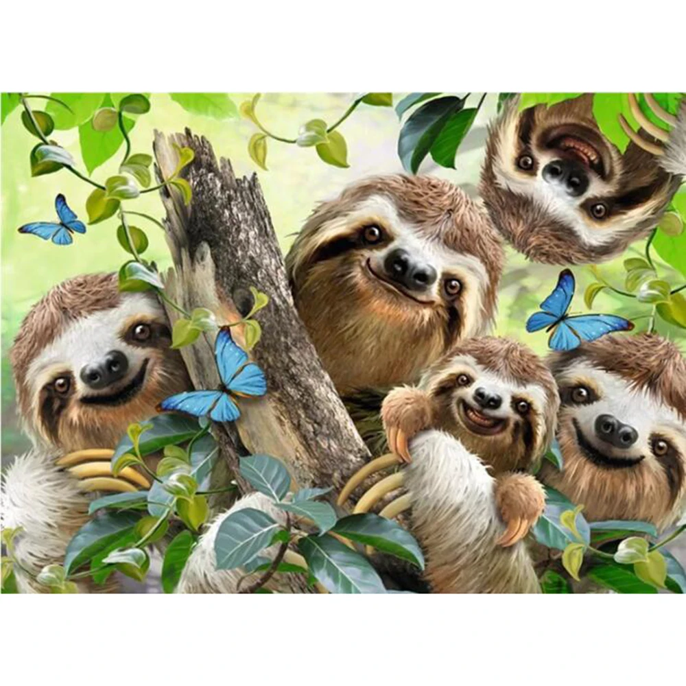 Macaque in the tree Cross Stitch Diy Diamond Painting Embroidery HOME DECOR FOR CHRISTMAS GIFT DA436 | Дом и сад