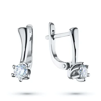 

Earrings in white gold with diamonds