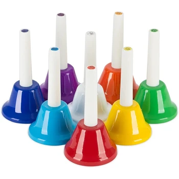

SEWS-8x Note Metal Children Bell Set Children Musical Instruments Music Toys Percussion Instruments