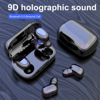 

Bluetooth 5.0 L21 tws Wireless Headphones earphones HIFI Sounds Handsfree headset Stereo gaming sport with micphones for phones