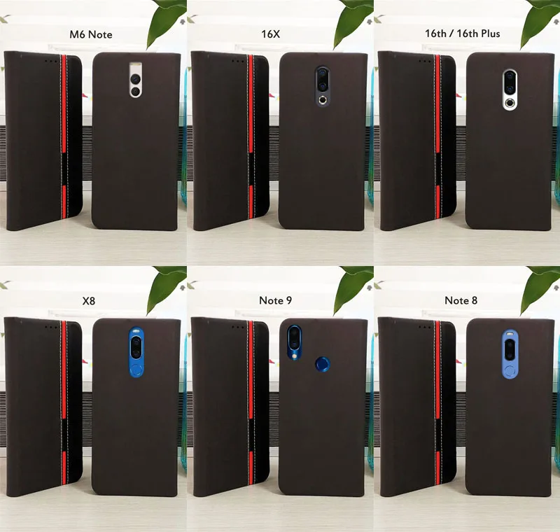 Чехол для meizu 16x16 16s M8 lite 16xs u20 pro 6 7 plus m3 m5 m5s m6t m6 note 8 9x8 m6s на заднюю панель для телефона Флип кожаный чехол