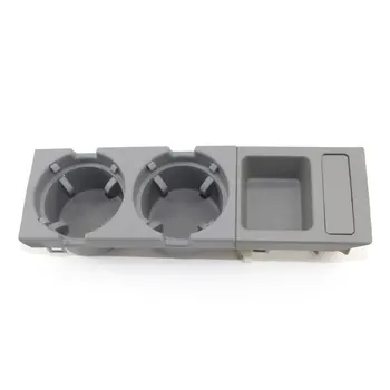 

Car Water Cup Drink Holder Double Hole Vehicle Front Center Console Storage Box Coin For BMW E46 3 Series 1999-2006