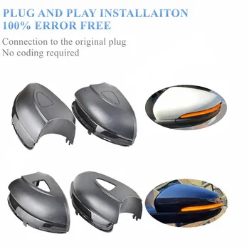 

For VW Golf MK6 GTI 6 Touran LED Dynamic Turn Signal Light Rearview Side Mirror Light Indicator Blinker