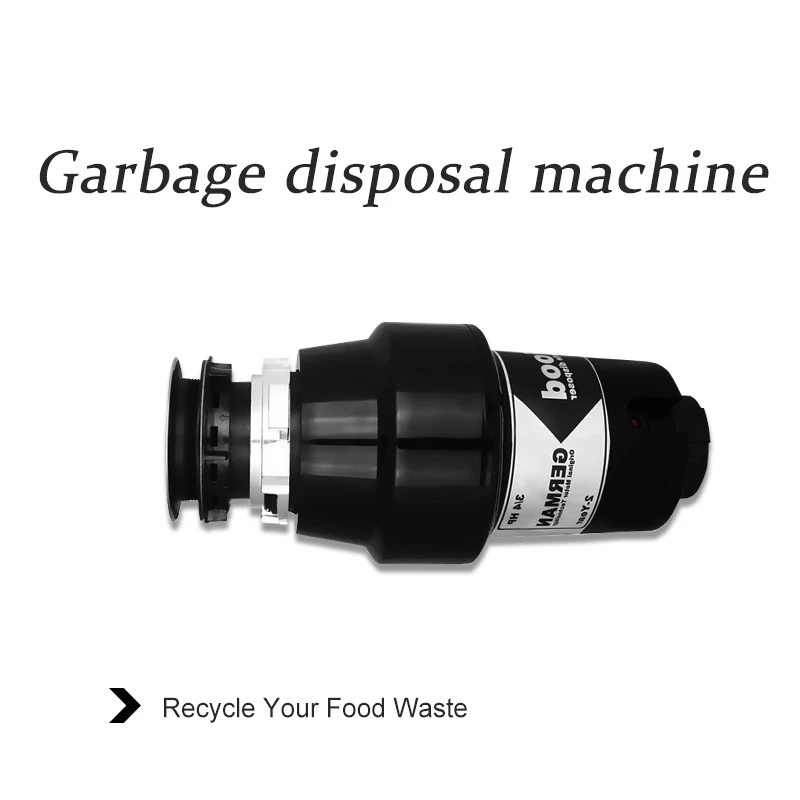 850W motor garbage processor disposal Crusher 3/4HP Continuous Feed Food Waste Disposer Stainless steel Grinder Air Switch 4