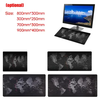 

900x400mm World Map Mouse Pad Gaming Large Mousepad Gamer Big Computer Mouse Mat Office Desk Mat Keyboard Pad Mause Pad for Game