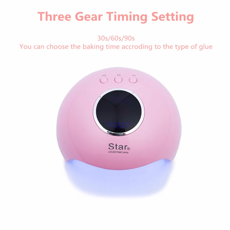 Новая мини лампа с USB Star6 Сушилка для ногтей Светодиодный УФ маникюра ЖК дисплей