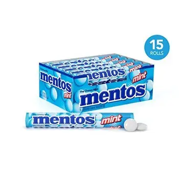 

Mentos Rolls, Mint, 1.32 Ounce (Pack of 15)