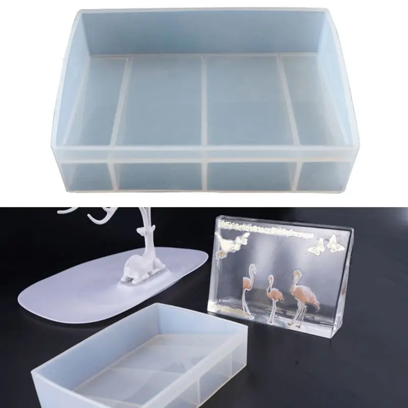 

Rectangle Photo Frame Resin Pendant Jewelry Silicone Mold DIY Crafts Cake Making Tools UV Epoxy Molds