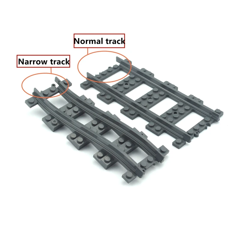 Узкие городские железнодорожные пути рельсовые строительные блоки модель