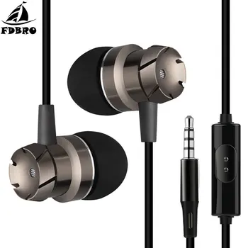 

FDBRO In-Ear Stereo Earphone With Mic Phone for Huawei Honor 9 Lite 8 7 7A 7X 7C 6A 6X 6C Pro 6 Plus 5X Headset Music Earpiece