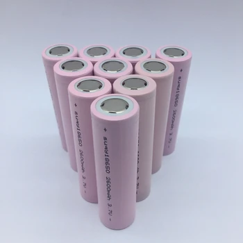 

suqy 10pcs/lot 100% New Original Barreries 18650 2600mAh 3.7v Rechargeable li-ion-18650-Battery Protected Accumulator