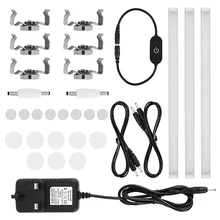 Ультратонкий Светодиодный легкий магнит для шкафа, адсорбционный комплект, световая панель с сенсорным затемнением, бесшовный стыковочный шкаф