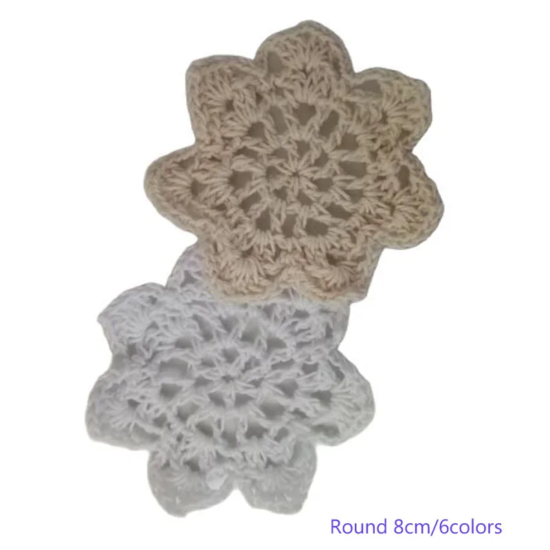 Горячая Распродажа маленькая хлопковая круглая подставка под чашку кружку