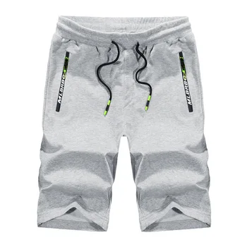 

Summer men's plus size knitted shorts men's loose plus size five points big pants summer casual sports shorts