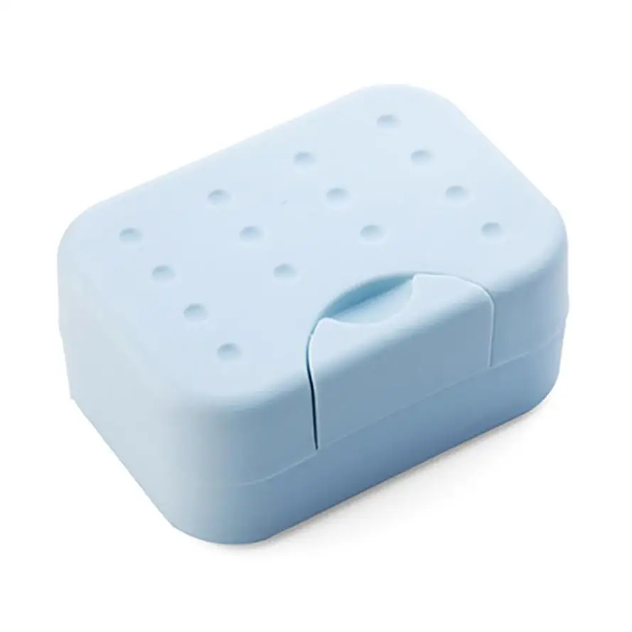 Прямоугольная крышка мыльница коробка Ванная Кухня Мыло RacksTravel портативные держатели для мыла - Цвет: box02