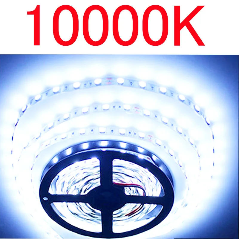 10000k Great White Водонепроницаемая S 2835 smd rgb Светодиодная лента 12 в 10 м 5 м 3 м 2 м теплая белая лента adpter Адресуемая Светодиодная лента световой замены 5050 5630 120 - Испускаемый цвет: 10000k Great White