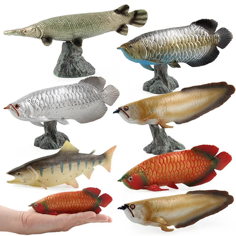 7 Kinds Simulation Fish Figure Collectible Toys Solid Wild Animal Action Figures Kids Cognitive | Игрушки и хобби