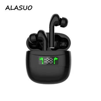 

J3 V5.2 bluetooth earphone smart LCD display high quality wireless earphone headphone noise cancelling touch sports earbuds