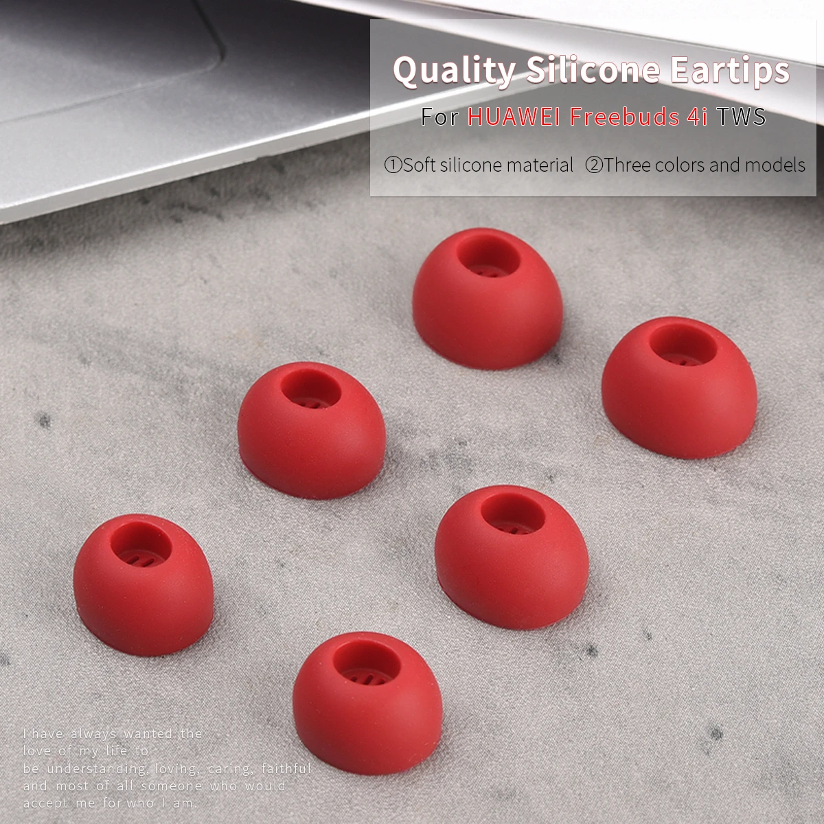 1pair High Quality Silicone Ear Tips for HUAWEI Freebuds 4i TWS Eartips Ture Wireless Active Noise Reduction Earbuds Tips