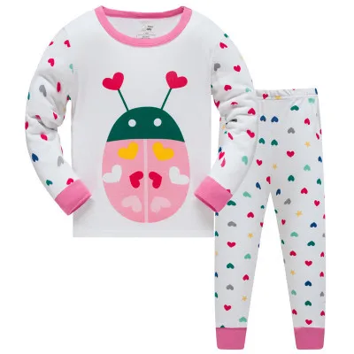 Домашняя одежда для сна для девочек; Детская Хлопковая пижама; комплект детской пижамы с длинными рукавами и героями мультфильмов; комплект повседневной пижамы для мальчиков - Цвет: Model  13