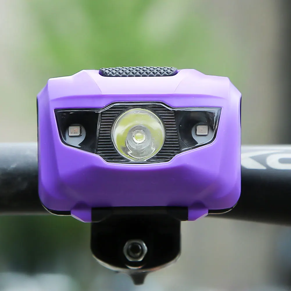 

LED Bicycle Light MTB Bike Front Rear Light Head Tail Warning Lights Bike Cycling Dual Use Taillight Headlight Purple