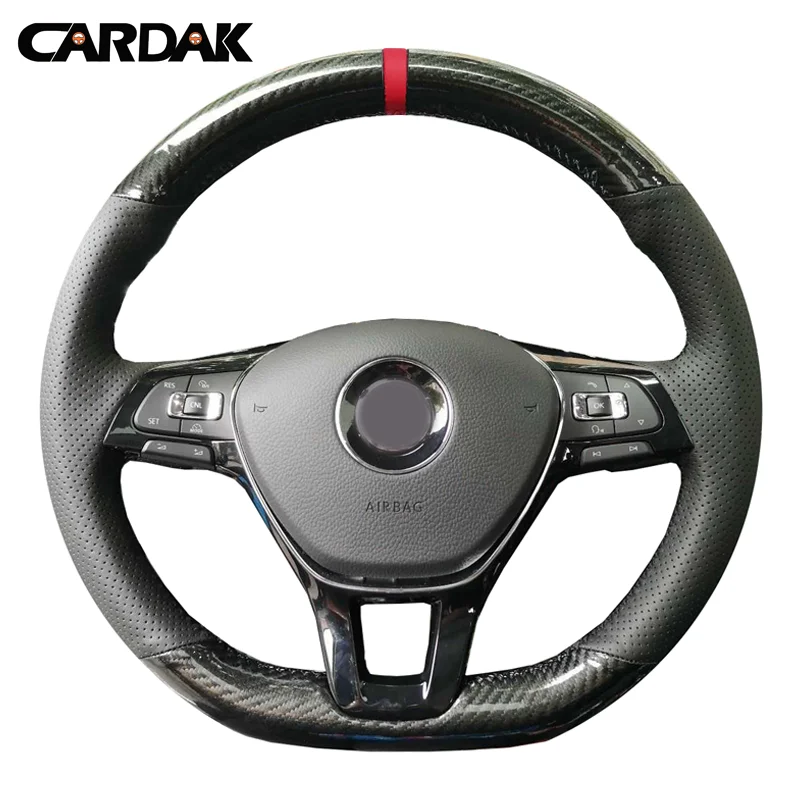 Fundas Para Volante De Cuero PU Cosidas A Mano - Para Jeep Wrangler 2011-2016 - Negro