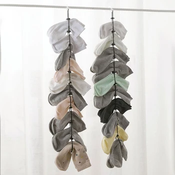 

Socks Hanging Rope Multi-function Washing Clothes Basket Net Washing Socks Stocking Drying Socks Rack Clotheslines Creative Home