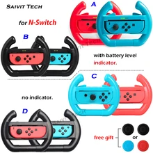 Рукоятка-держатель для руля, 2 шт., панель управления с индикатором уровня заряда батареи для nintendo Switch Joy-con