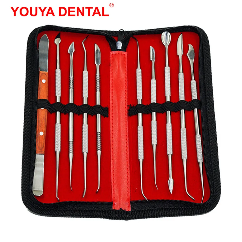 DentalWaxCarverMixingSpatulaKnifeStainlessSteelTeethWax