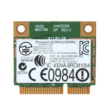Carte Wifi Mini Pci e sans fil, 802.11a/b/g/n, double bande, pour Dell, BCM4322, DW1530
