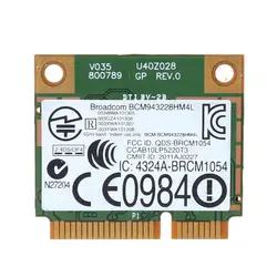 Carte Wifi Mini Pci e sans fil, 802.11a/b/g/n, double bande, pour Dell, BCM4322, DW1530 