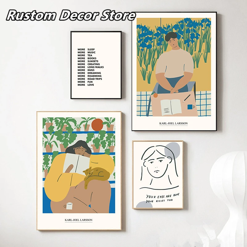 Canvas Printings The Unique Renaissance Style of Retro Fashion Characters Posters and Prints Painting Wall Art Home Decor | Дом и сад
