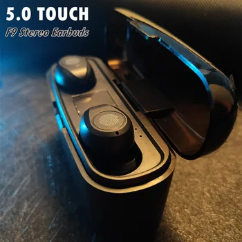 

F9 TWS 5.0 Wireless Bluetooth Earphone Wireless Touch Control Earbuds Headset Stereo Sport Wireless Headphones for iOS Android