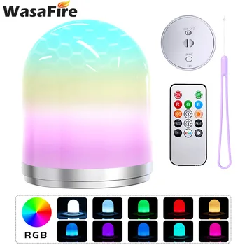

Smart Night Light LED Touch Control Dimmable Lamp RGB Color Change Induction Nightlights Portable USB Rechargeable Bedside Lamps
