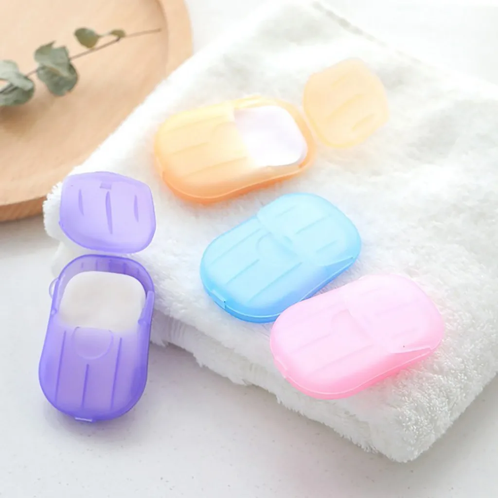 40pcs Soap Paper Disposable Convenient Hand Washing Bath Flakes Tablet Cleaning Travel Carry Toilet Drop Ship | Дом и сад