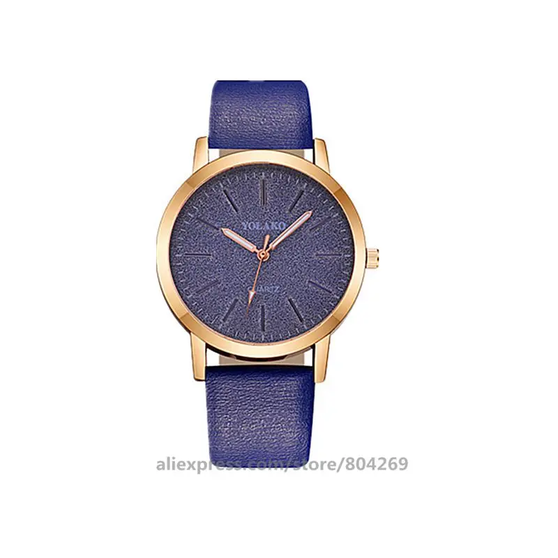 100 шт./лот bling dail женские кожа часы yolako бренд высокого качества кварцевые часы девушка подарок часы по заводской цене