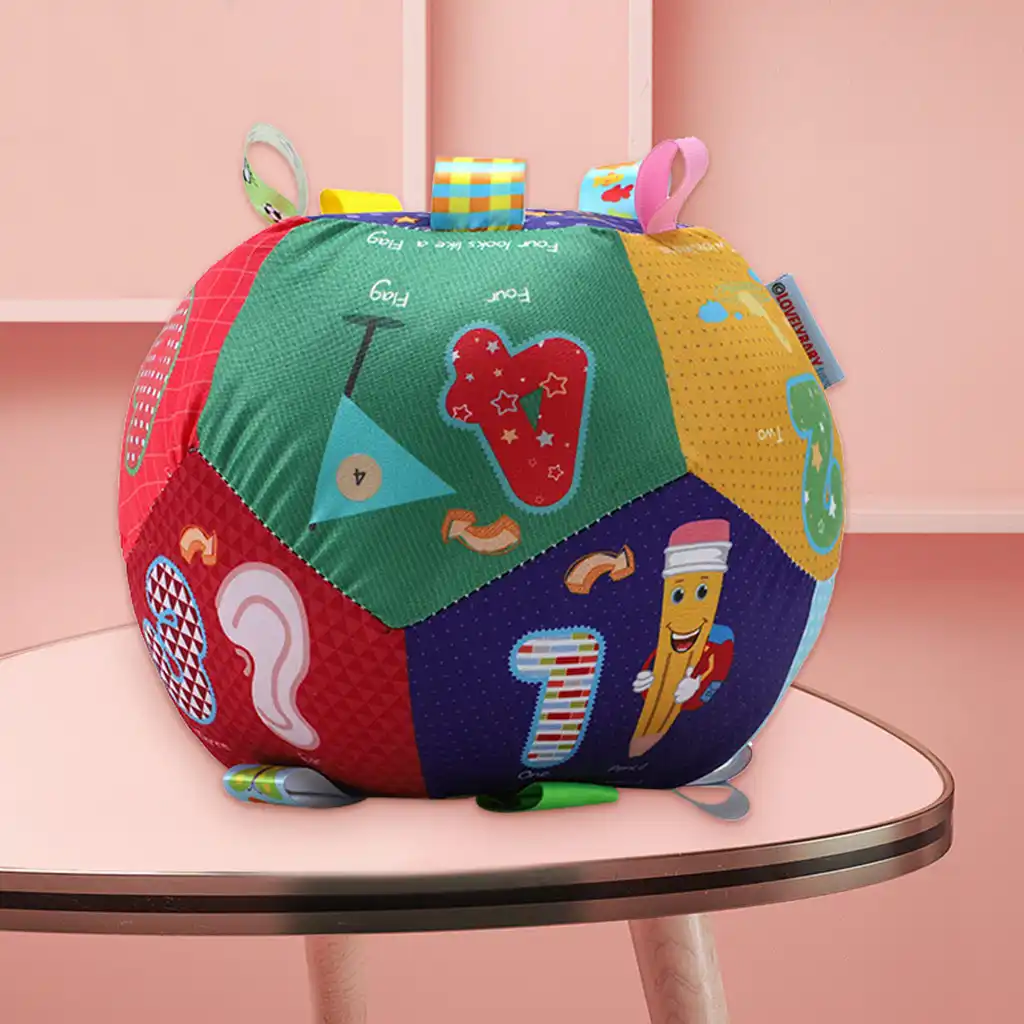 bed stroller toy educational plush toy developmental bumpy ball