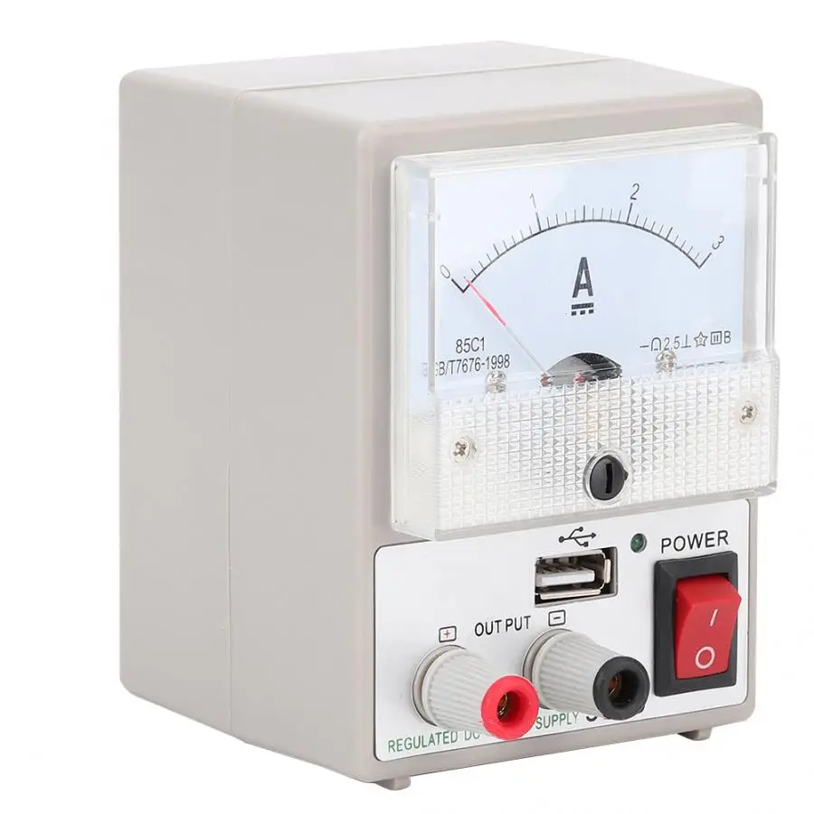 DC Питание амперметр переменного тока 3A 5V DC Питание для Связь обслуживание с защитой от короткого замыкания